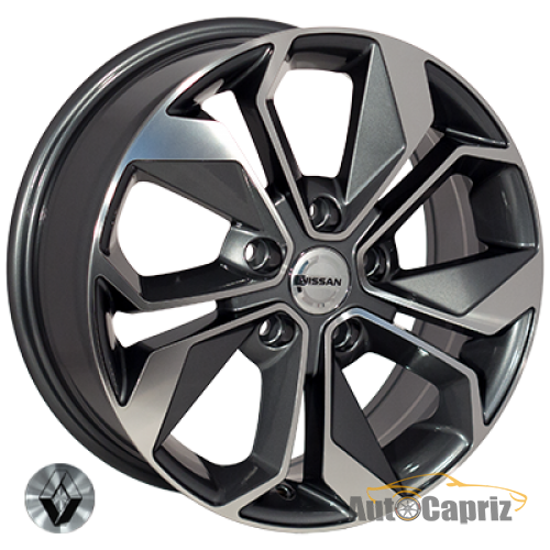 Диски Replica Renault BK5168 GP R16 W6.5 PCD5x114.3 ET45 DIA66.1